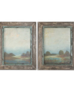 Morning Vistas Oil Reproductions, Set of 2